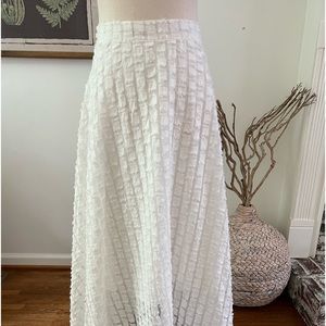 Abbey Glass EDEN SKIRT - LASH ORGANZA - L / White | Brand New Never Worn